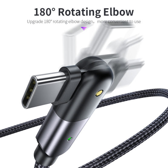 OPLAADKABEL – 180 GRADEN ROTEREND – USB-C AANSLUITING