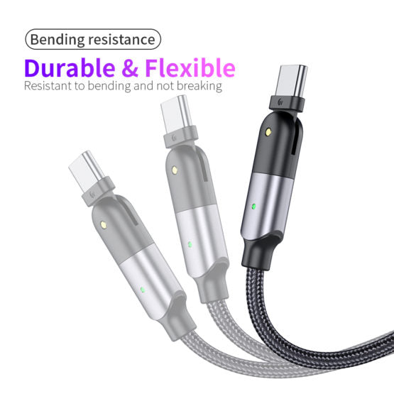 OPLAADKABEL – 180 GRADEN ROTEREND – USB-C AANSLUITING