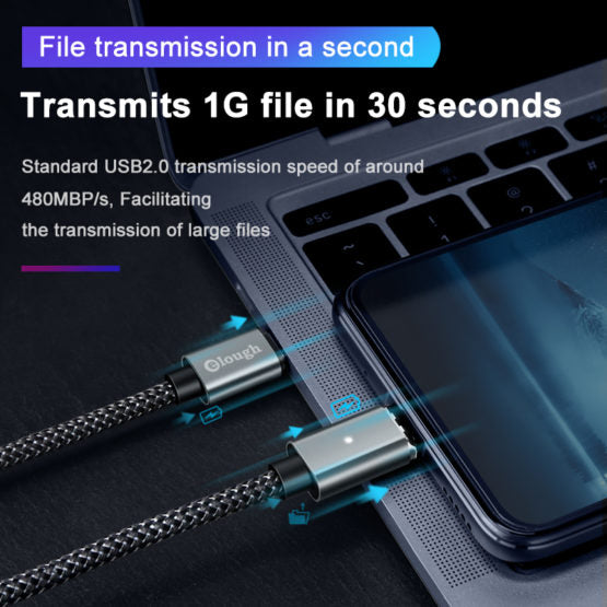 MAGNETISCHE USB-C NAAR USB-C – PD OPLAADKABEL – IPAD PRO – MACBOOK