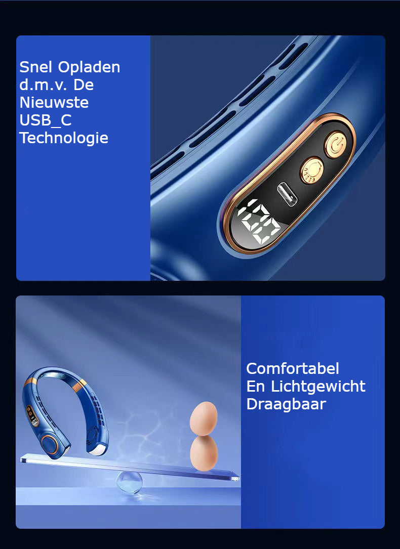 NEK VENTILATOR – 5 STANDEN - LED VERLICHTING