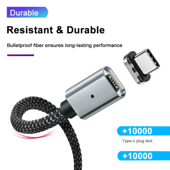 MAGNETISCHE USB-C NAAR USB-C – PD OPLAADKABEL – IPAD PRO – MACBOOK