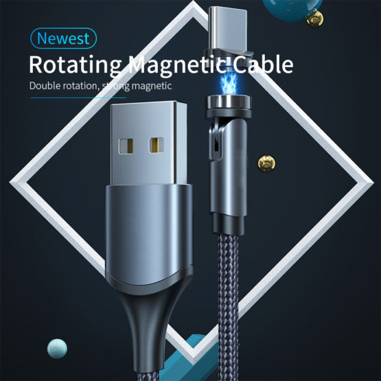 3-IN-1 MAGNETISCHE OPLAADKABEL – 1 METER – ROTEREND