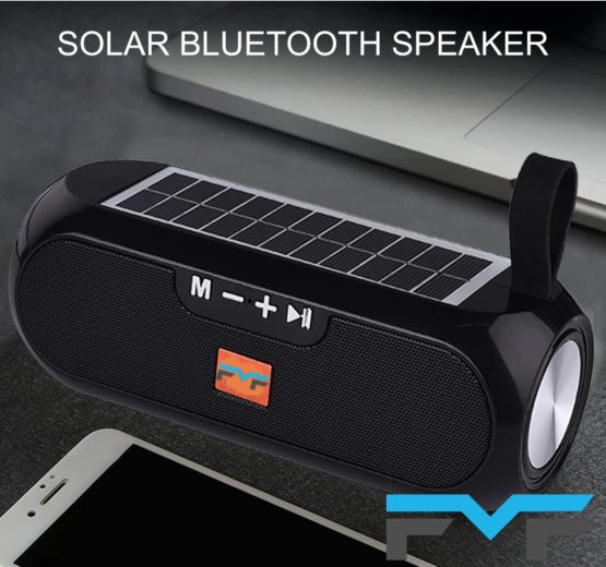 SOLAR BLUETOOTH SPEAKER – 10 WATT BOX – ZWART