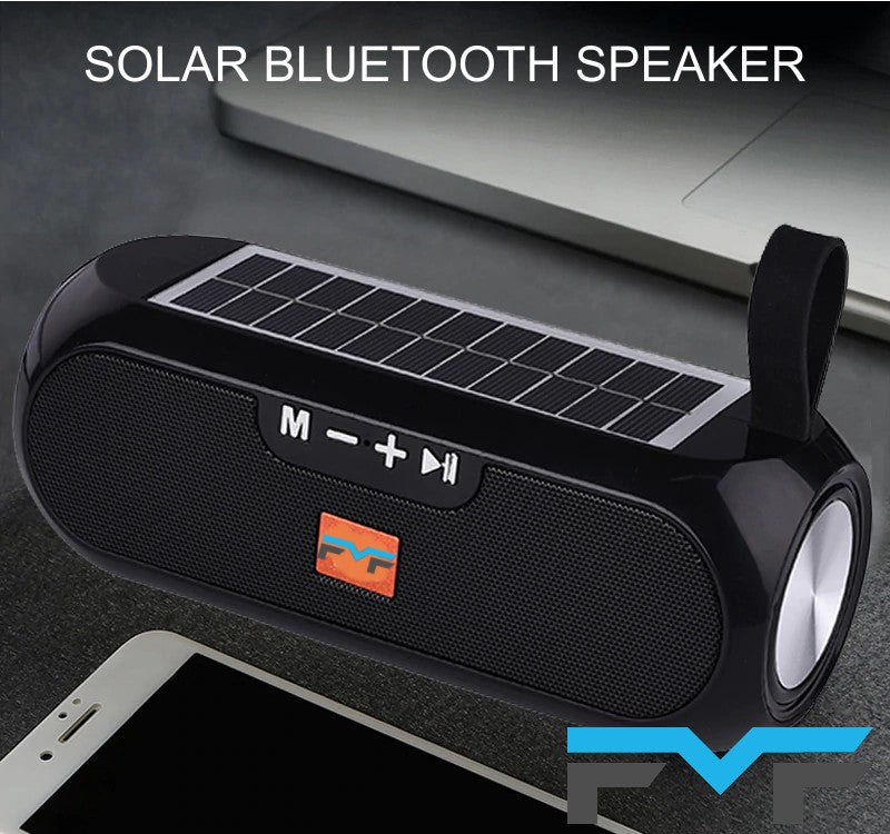 SOLAR BLUETOOTH SPEAKER – 10 WATT BOX – ZWART