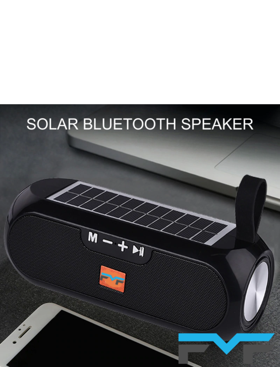 SOLAR BLUETOOTH SPEAKER – 10 WATT BOX – ZWART