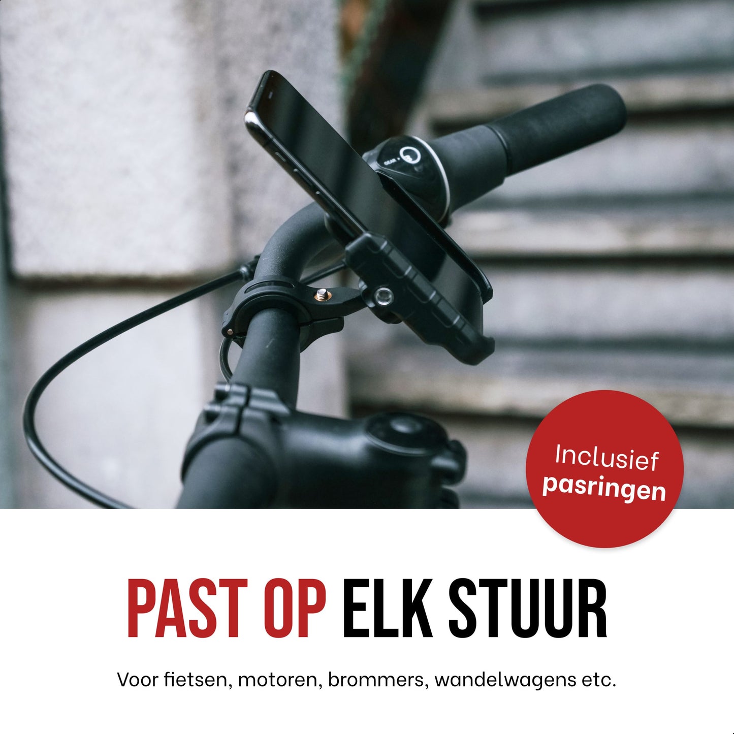DistinQ Telefoonhouder voor fiets en motor 360°
