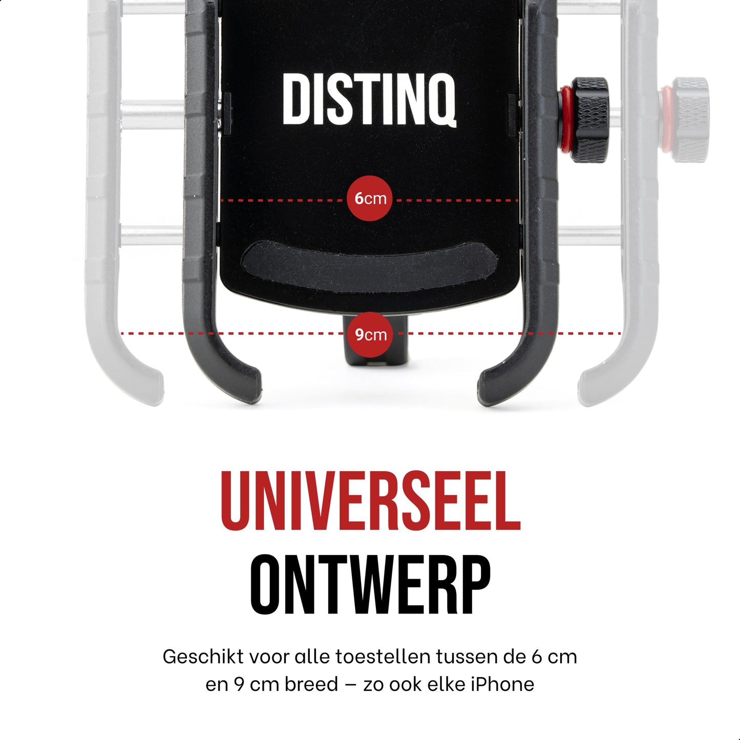 DistinQ Telefoonhouder voor fiets en motor 360°