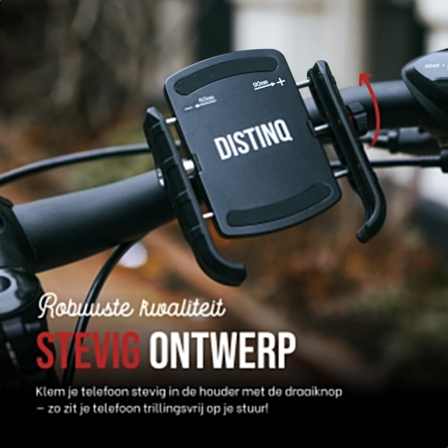 DistinQ Telefoonhouder voor fiets en motor 360°
