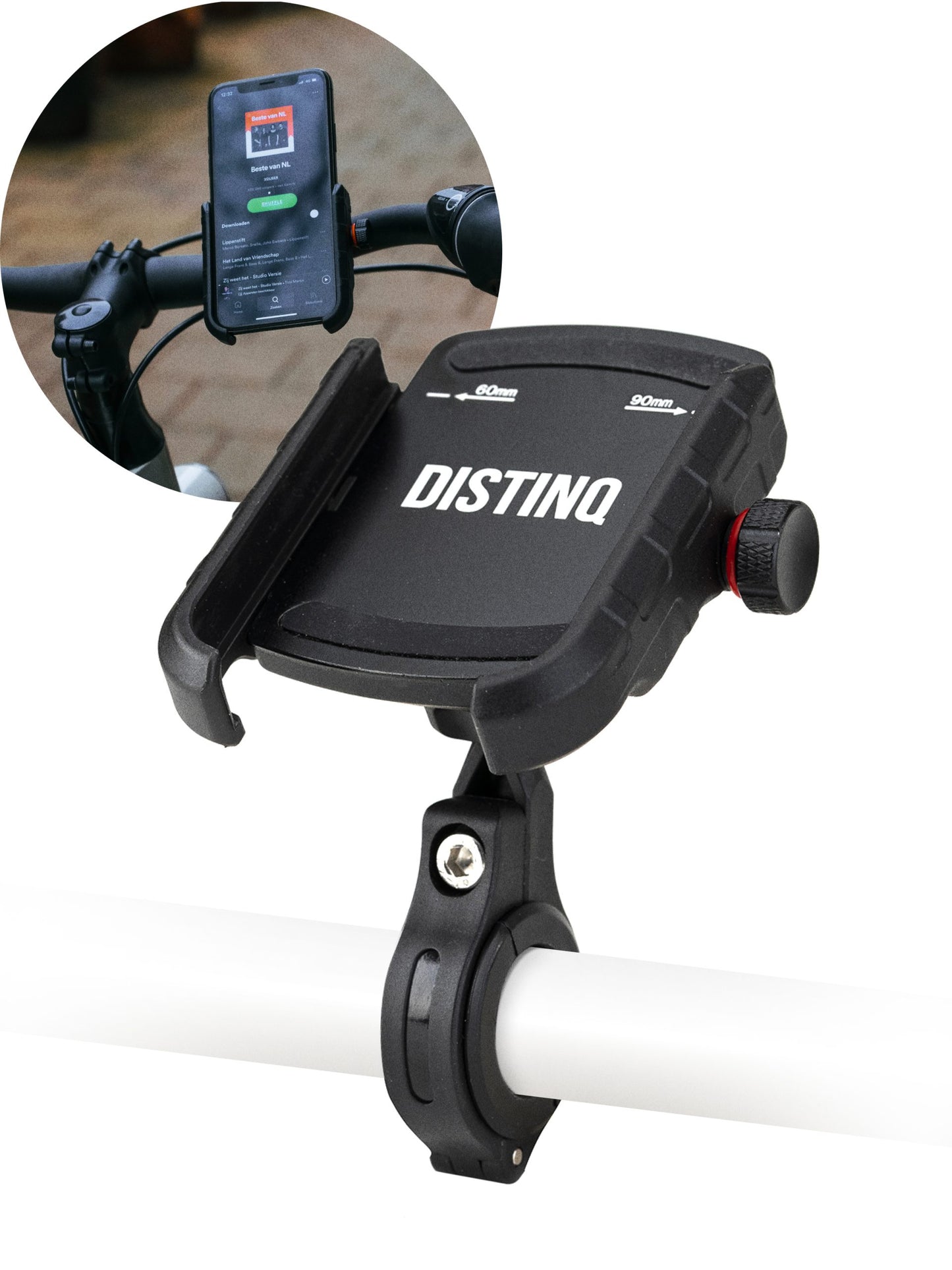 DistinQ Telefoonhouder voor fiets en motor 360°