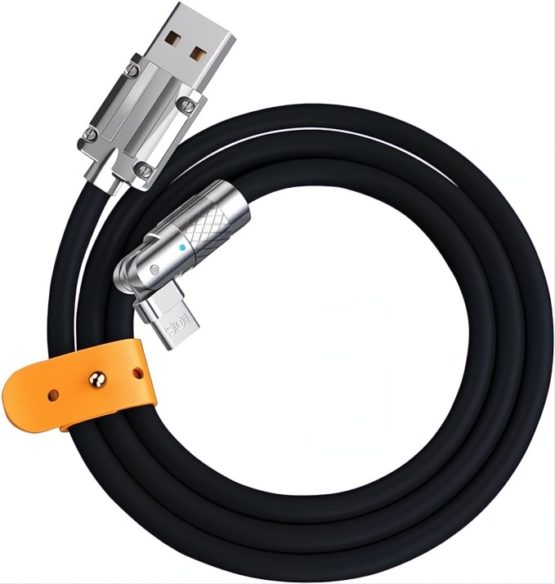 180 ° ROTERENDE – USB-C – OPLAADKABEL – RVS