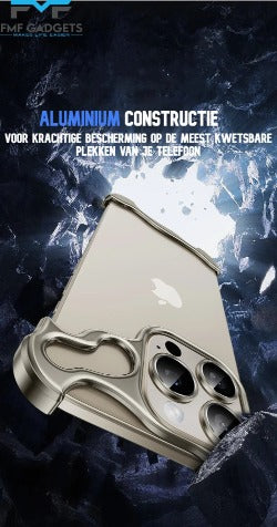 BUMPERCASE VOOR IPHONE 13, 14 OF 15 - ALUMINIUM