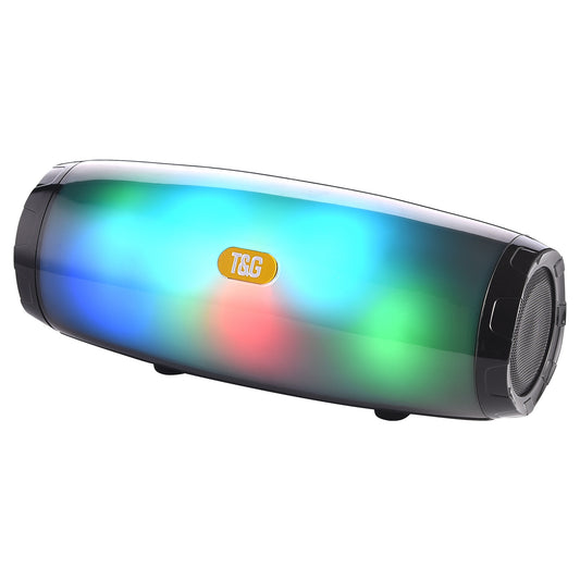 T&G BLUETOOTH SPEAKER – MET LED – ZWART