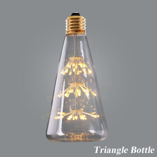 LED LAMP VINTAGE DRIEHOEK – DIMBAAR – E27-3W