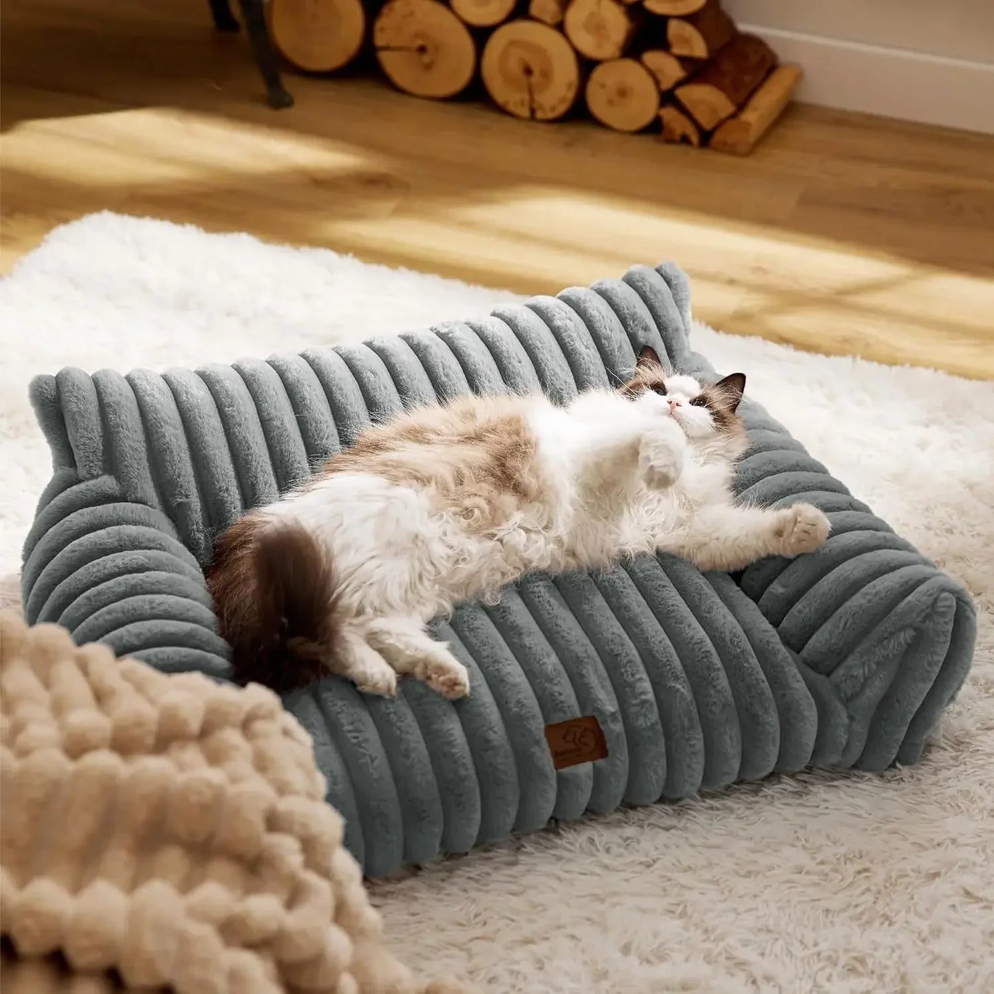 Kattenkussen bank