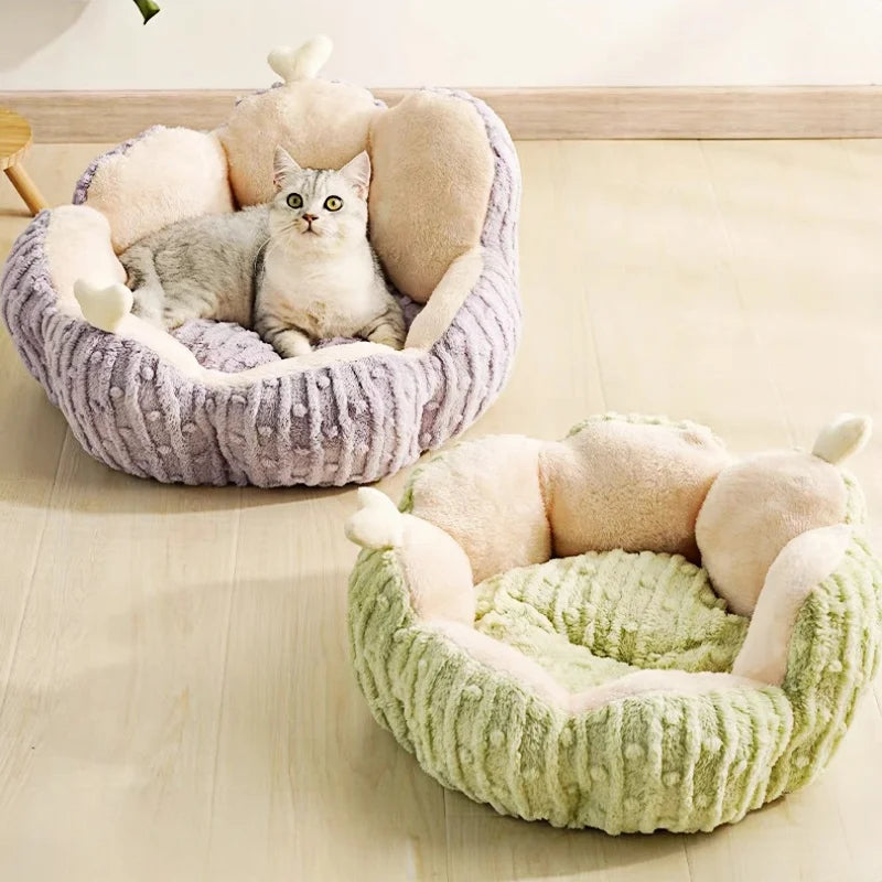 Kattenkussen bloem