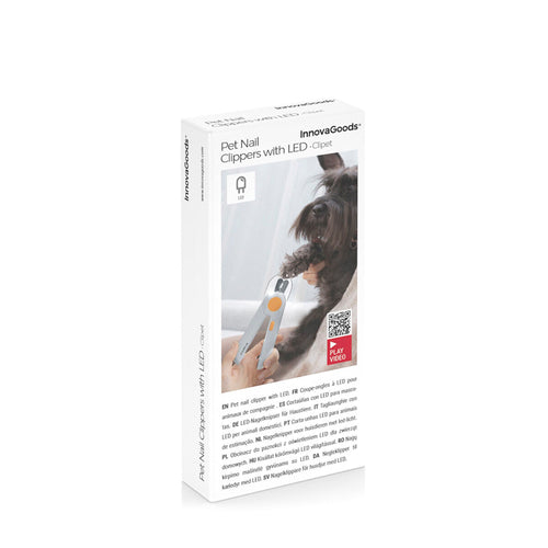 Nagelknippers voor huisdieren met LED-clip